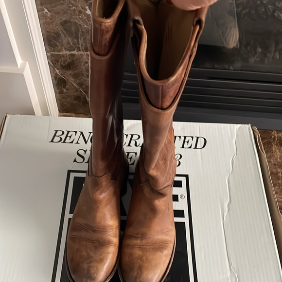 Brown Frye tall riding boots - Picture 2 of 3